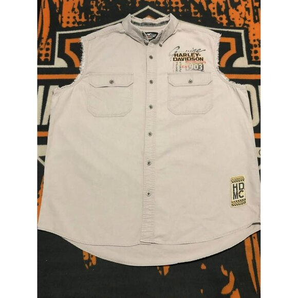 Harley Davidson Casual Button Down Shirt XL Men, COMPETITION READY - Picture 6 of 7
